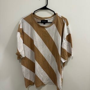 Oversized striped shirt